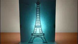 3D Eiffel tower Card｜Paper Art｜Origami Art｜Kirigami Art｜Pop Up Card #205
