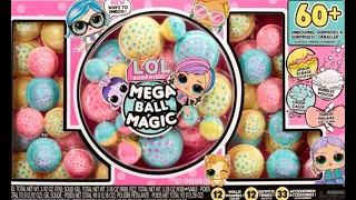 ASMR LOL SURPRISE MEGA BALL MAGIC +60 Sorpresas UNBOXING 😊