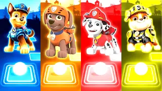 Super 🤯 Paw Patrol Team: Chase - Zuma - Marshall - Rubble | Tiles Hop EDM Rush!