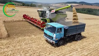 4x Claas Lexion || 2x New Holland / Liaz/ Deutz Fahr || Žatva Jačmeň 2022 || PD Vrbové