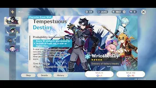 20 PITY WRIOTHESLEY???!!!!! A TRUE ONE AND DONE!!🔥🔥🔥🔥 Warping Wriothesley & Weapon Genshin Impact