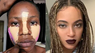 BOMB 💣🔥 MUST WATCH 👉 SHE GOT TRANSFORMED 😱 BEYONCE HAIR & MAKEUP TRANSFORMATION💉💉😳🔥