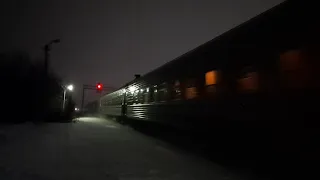 Скорый поезд 131 Орск - Москва, перегон Белинская - Адикаевка, Пензенская обл.
