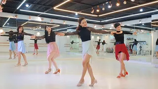 Bicycle Waltz (Intermediate Waltz) line dance | Withus Korea, Seoul