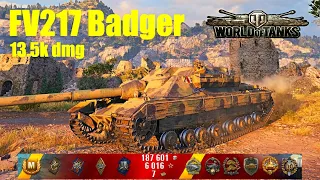 FV217 Badger, 13.5K Damage, 8 Kills, Mines - World of Tanks