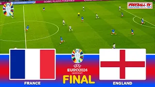 FRANCE vs ENGLAND - UEFA EURO 2024 Final | Full Match & All Goals | eFootball PES Gameplay