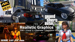 GTA V Realistic Graphics: ENB + Visual V + Reshade + Revolution V