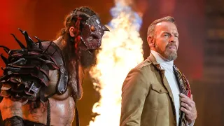 Luchasaurus & Christian Cage Entrance At AEW All Out 2023 At United Center In Chicago, Sep. 3, 2023