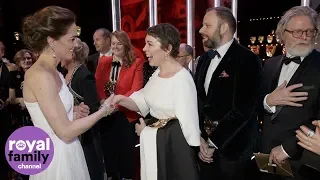 Duke and Duchess of Cambridge meet BAFTA winners including Olivia Coleman and Rami Malek