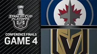 NHL 18 PS4. 2018 STANLEY CUP PLAYOFFS WEST FINAL GAME 4: JETS VS GOLDEN KNIGHTS. 05.18.2018. (NBCSN)