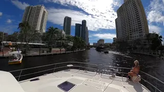 New River Ft Lauderdale outbound on Aquila 44