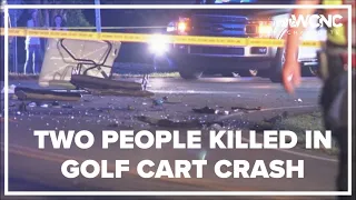 2 people killed in golf cart crash in Iredell County