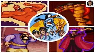 Disney's Aladdin SNES (Disney Classic Games) All Bosses + Ending (NO DAMAGE)