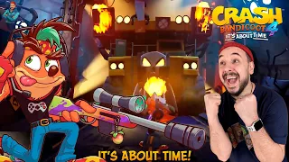 ТОП РОБ В ОПАСНЫХ ПУСТОШАХ В ИГРЕ CRASH BANDICOOT 4: IT’S ABOUT TIME! СБЕЖАЛ ОТ АДСКОЙ МАШИНЫ!