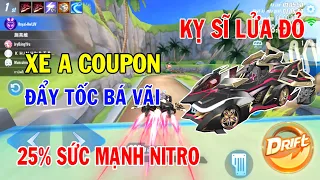 ZingSpeed Mobile | Xe A Coupon Kỵ Sí Lửa Đỏ - 25% Sức Mạnh Nitro Đẩy Tốc Bá Vãi