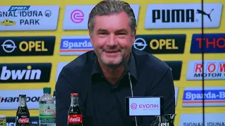 BVB-PK mit Favre und Zorc vor dem Heimspiel gegen Leipzig