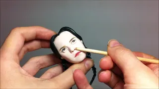 WEDNESDAY ADDAMS in clay