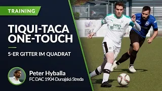 Tiqui-Taca One-Touch Fussball mit Peter Hyballa | 5-er Gitter im Quadrat