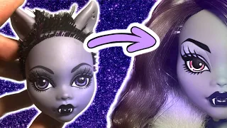 Making a Shadow Clawdeen Wolf Doll | OOAK