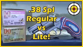 Is "Lite" Just a Gimmick? .38 Special Hornady Critical Defense Regular vs Lite! Ballistic Gel Test!