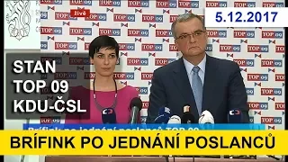 POSLANCI JEDNALI! Brífink po jednání poslanců STAN, TOP 09, KDU-ČSL,