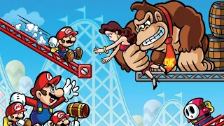 ALL BOSS FIGHTS + NO DAMAGE!! *Mario vs Donkey Kong Miniland Mayhem!* [Nintendo DS]