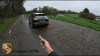 POV Porsche Cayenne GTS Twin-turbo 3.6-liter V6 | Rushing through a Rainy day | Pure Drive Vibes