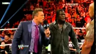 WWE The Rock, John Cena & Awesome Truth segment RAW 11/14/11