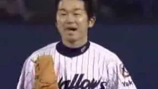 Tony Batista scares the crap out of a Japanese pitcher