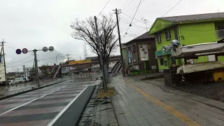 Tsunami floods Sangyo Road, Tagajo 3.11