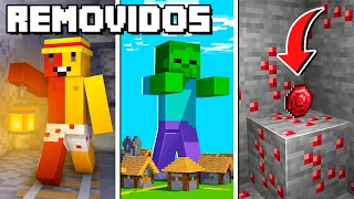 😱 10 Coisas REMOVIDAS do Minecraft que VOCÊ NÃO SABIA