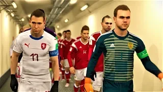 Russia vs Czech Republic | PES 2018 Gameplay PC