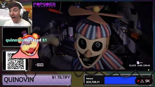 Dawko gets Jumpscared By Balloon Boy In Popgoes Showcase!