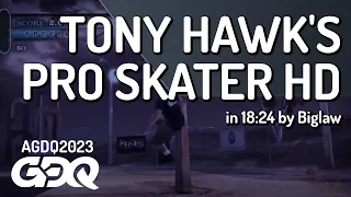 Tony Hawk's Pro Skater HD by Biglaw in 18:24 - Awesome Games Done Quick 2023