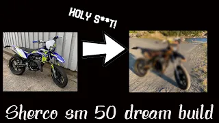 SHERCO SM 50 tuningstory/dream build. Very unique!