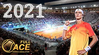 FULL ACE TENNIS SIMULATOR 2021 - Zverev vs. Nadal - Madrid Open - The Most Realistic Tennis Game