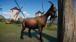 Planet Zoo (PC)(English) #174 6 Minutes of Alpine goat (Barnyard Animal Pack DLC)