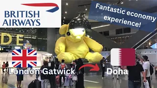 TRIP Report- London Gatwick to Doha with British Airways | B777-236ER | World Traveller Plus Economy