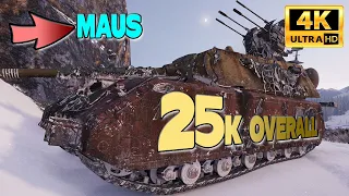 Maus: Overall 25k, damage&block - World of Tanks