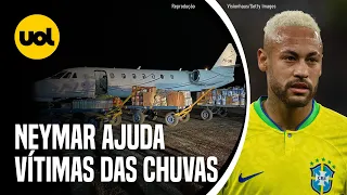 ENCHENTES NO RS: NEYMAR DOA ALIMENTOS PARA VÍTIMAS DAS CHUVAS NO RS