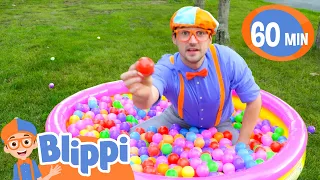 The Blippi Ball Pit (Learn Colors) | Blippi | Challenges and Games for Kids