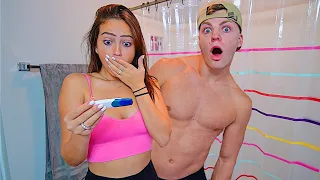 TAKING A PREGNANCY TEST ON CAMERA! *ARE WE HAVING A BABY?*