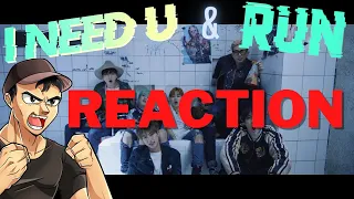 Metal Vocalist - BTS RUN / I NEED U MV ( REACTIONS )