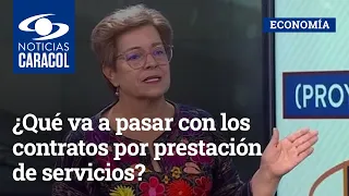 ¿Qué va a pasar con los contratos por prestación de servicios? Ministra de Trabajo responde