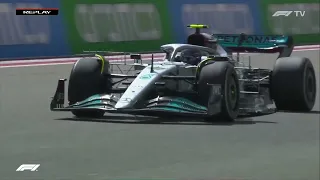 Hamilton en el W13 Test Bahréin