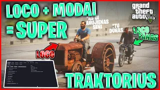 Su traktorium ant 800 km/h〡Trolinam žaidėjus Part 24 (GTA RP SU MOD MENU)〡