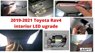 2019-2021 Toyota Rav4 interior LED installation