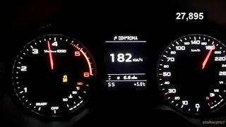 Audi A3 2.0 tdi S-tronic 0-200 km/h acceleration