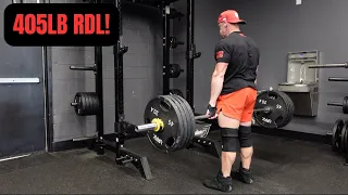 Crushing 405LB RDL & Full Leg Day Routine - Watch My Top Sets!