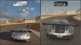 Gran Turismo Sport Beta vs Project CARS - Mercedes SLS AMG at Willow Springs